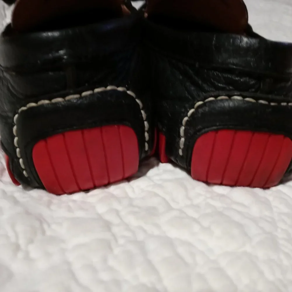 Polo Ralph Lauren Navy Red Arden Penny Loafers Diving Moccasins 11 D